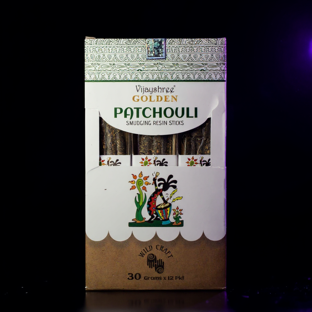 30g Golden Patchouli Smudging Resin Sticks (6s)