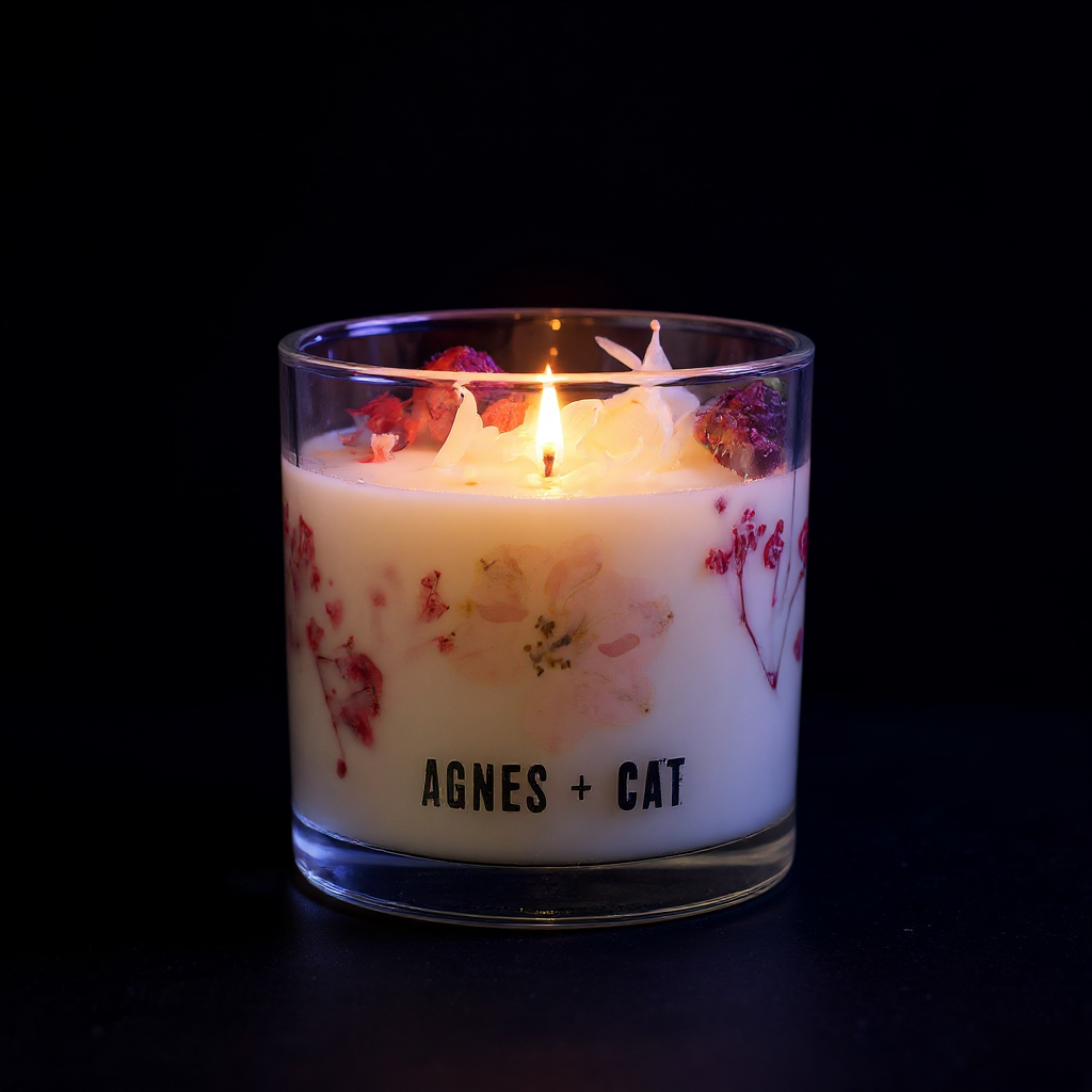 Agnes + Cat Botanical Soy Wax Candle - Roses of Sawrey