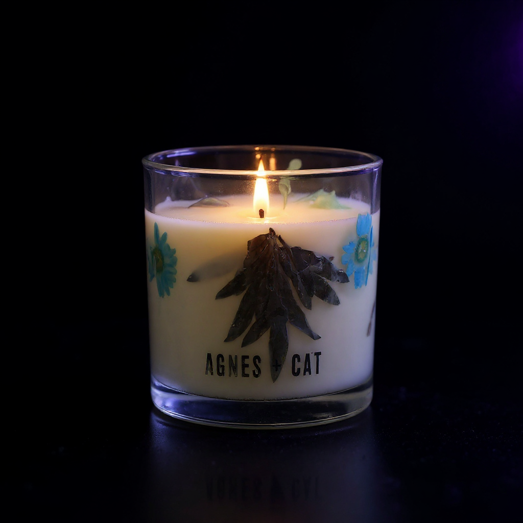 Agnes + Cat Botanical Soy Wax Candle - Seasalt & Moss