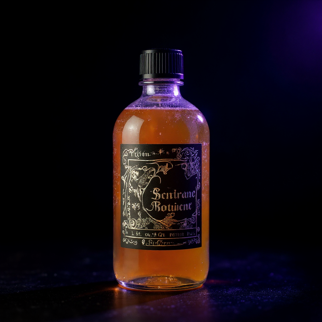 Ancient Witch Bath Spell Potion & Citrine Crystal Amulet - Success