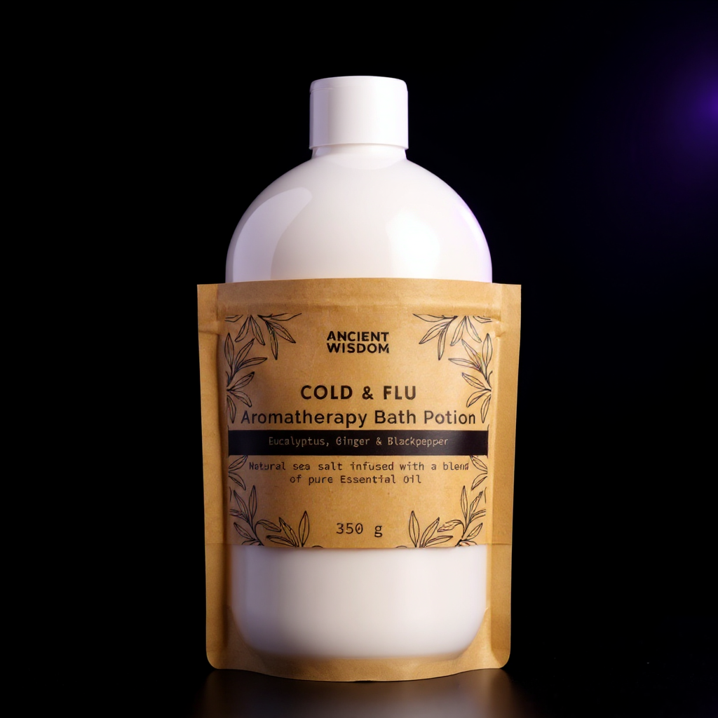 Aromatherapy Bath Potion in Kraft Bag 350g - Colds & Flu