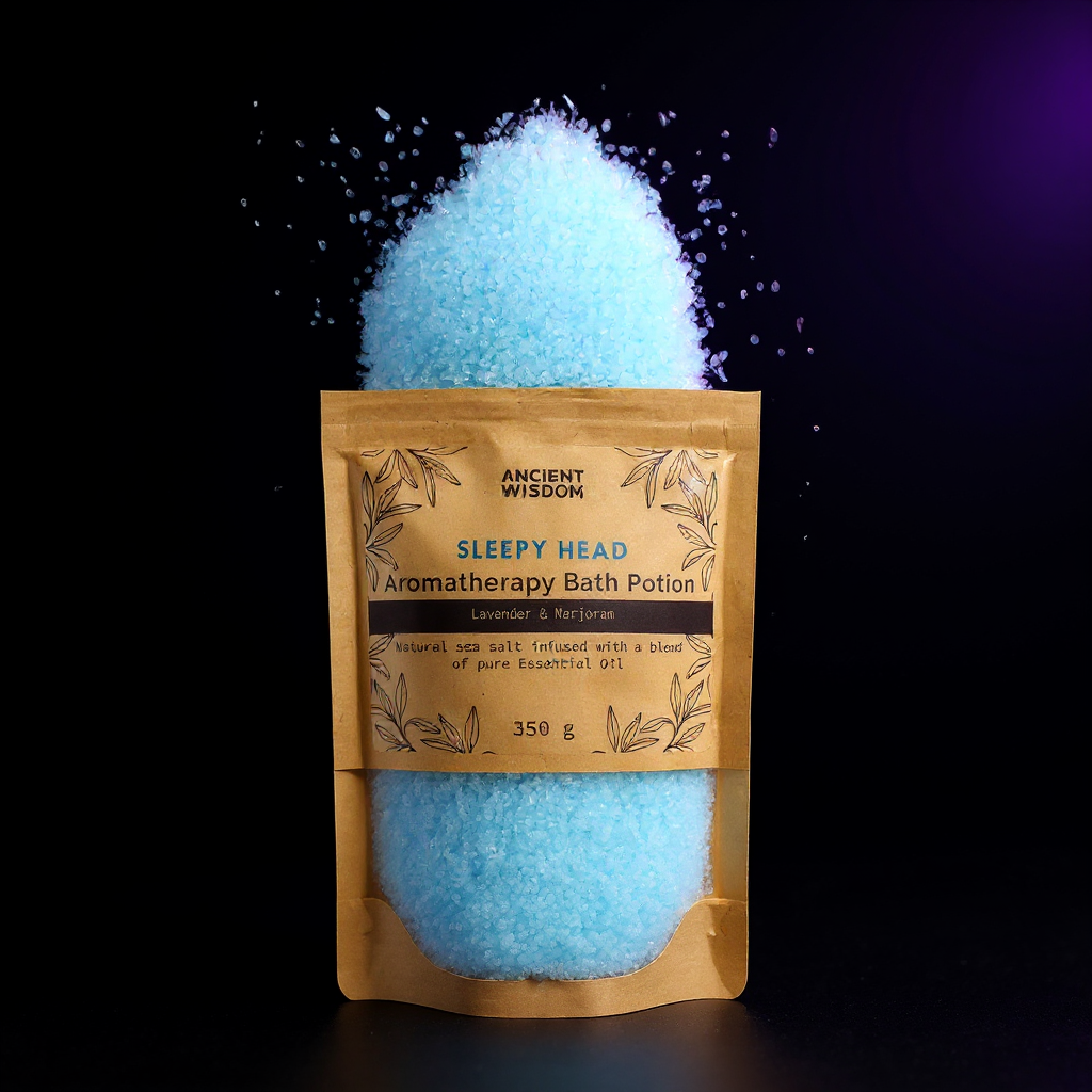 Aromatherapy Bath Potion in Kraft Bag 350g - Sleepy Head