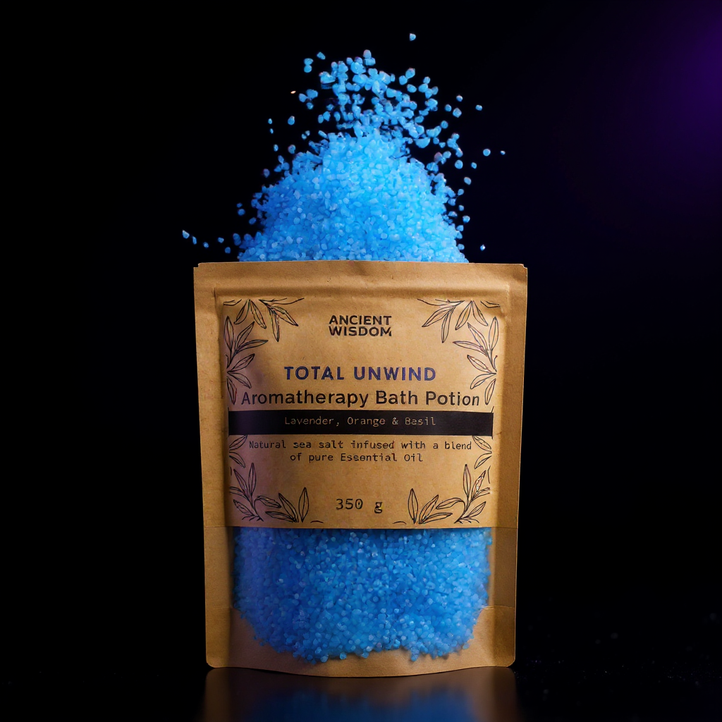 Aromatherapy Bath Potion in Kraft Bag 350g - Total Unwind