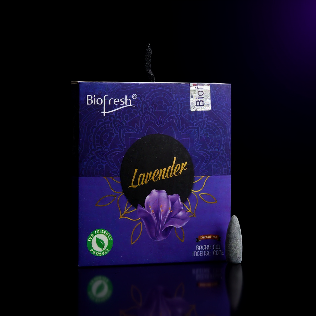 Biofresh Backflow Incense Cones (40 cones) - Lavender