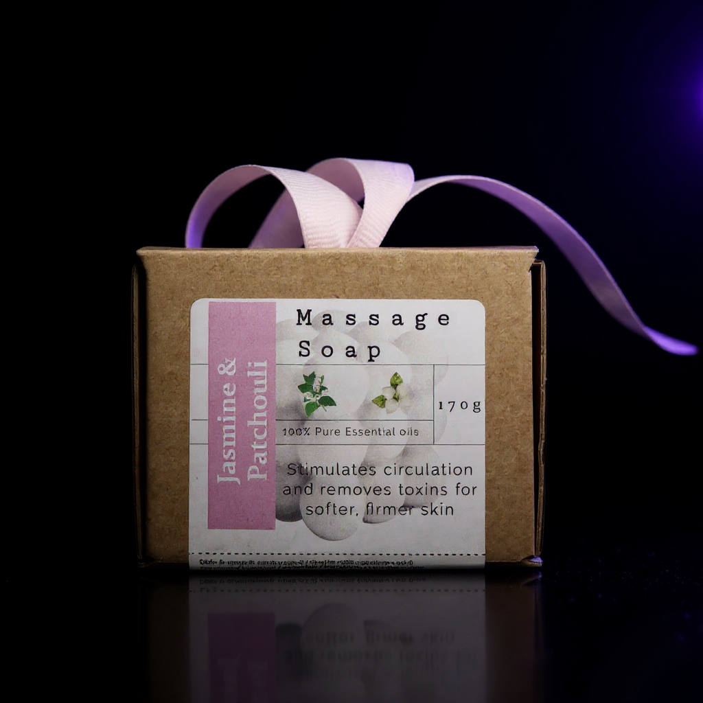 Boxed Single Massage Soaps - Jasmine & Patchouli