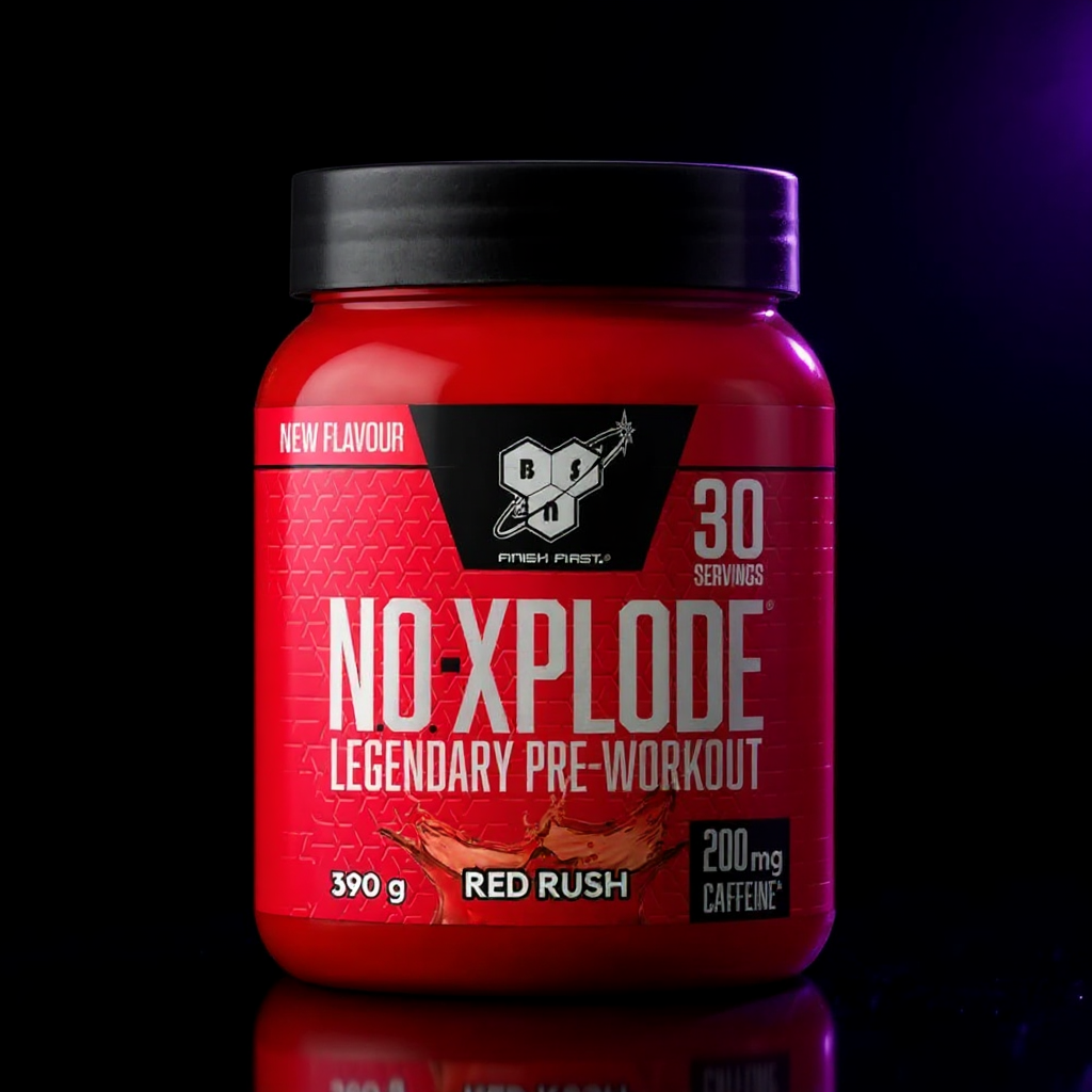 BSN N.O. Xplode 30 serv Red rush - Hapu kirss