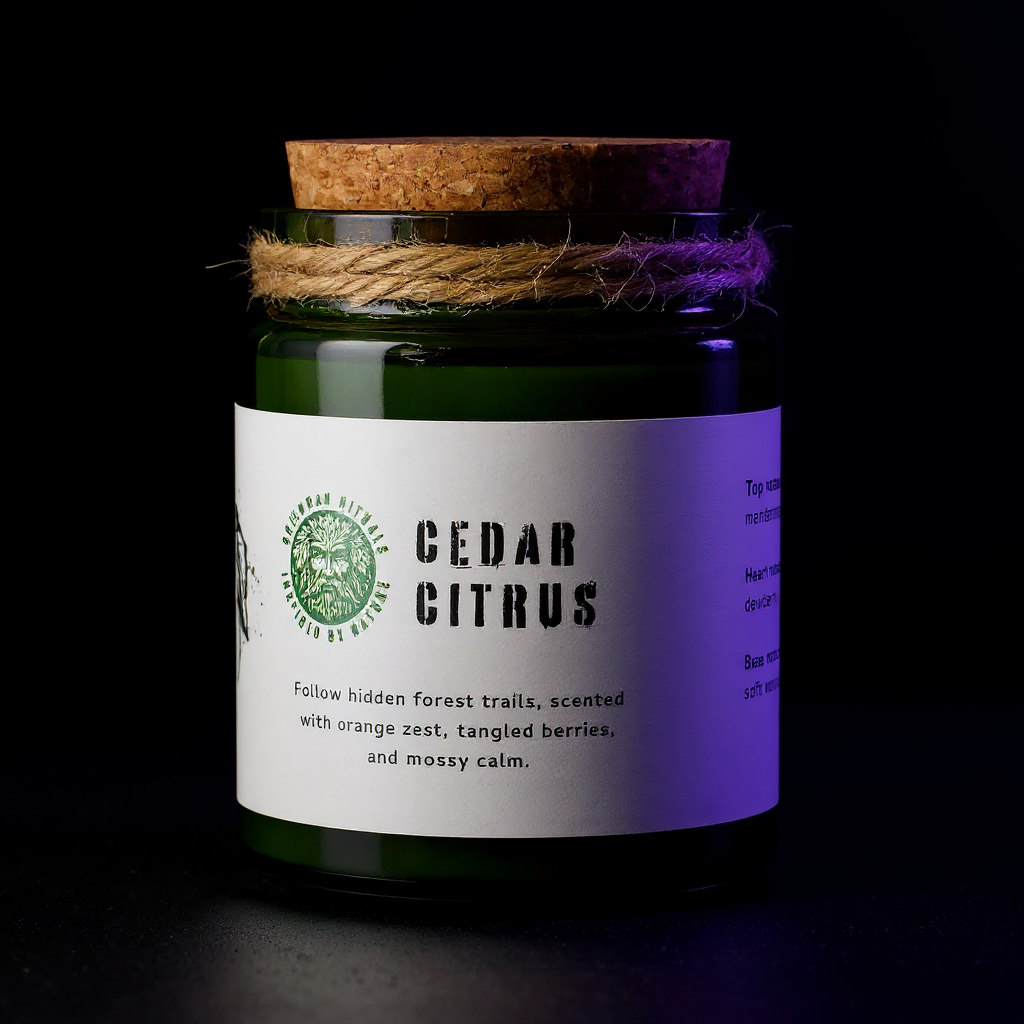 Greenman Woodwick Soy Candle - Forest Resin