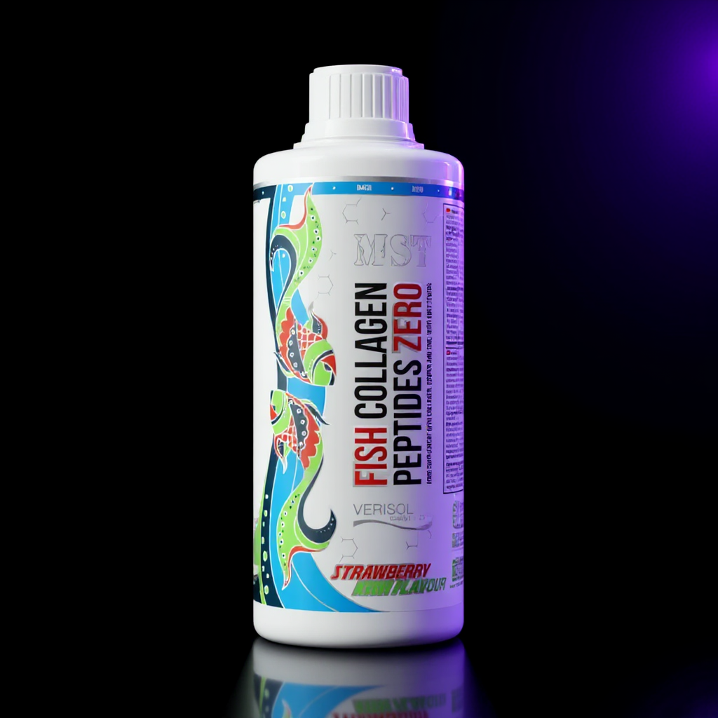 MST Fish Collagen Peptides + Verisol® 1000 ml Maasika-kiivi