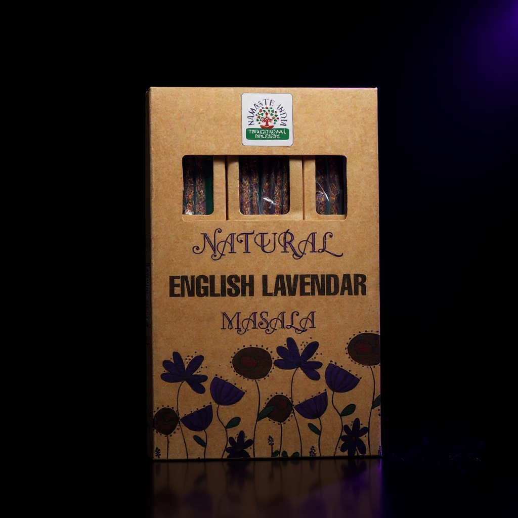 Natural Botanical Masala Incense - English Lavender