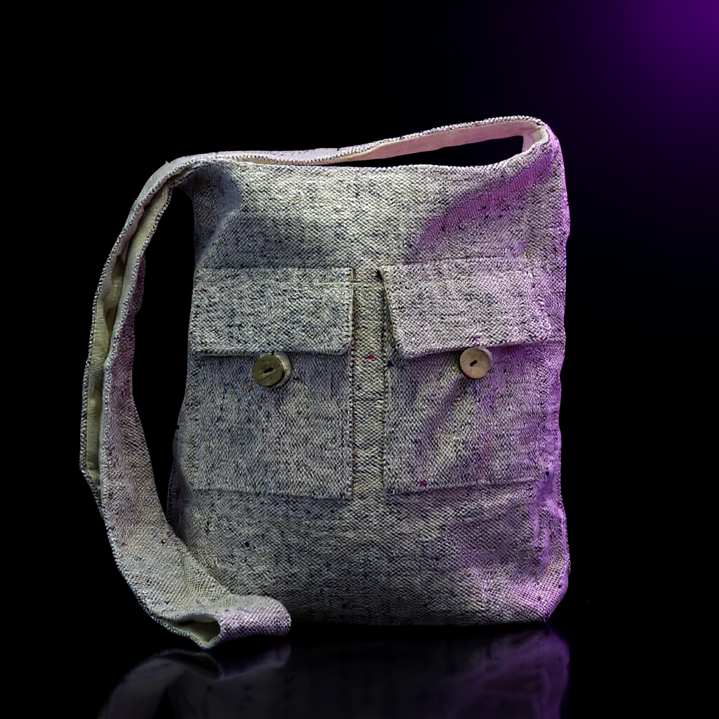 Natural Tones Two Pocket Bags - Soft Lavender - Large