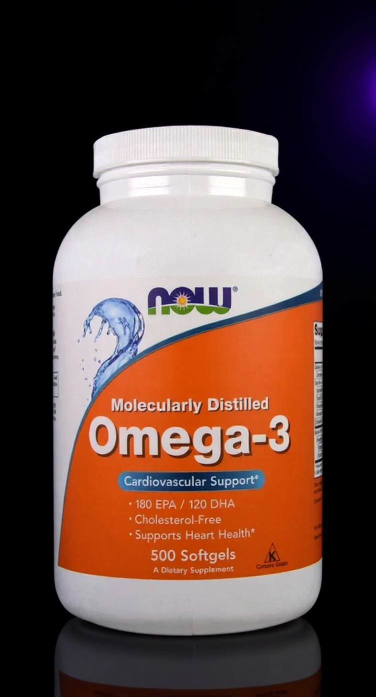 NOW Omega 3 1000mg 500 Soft Gels