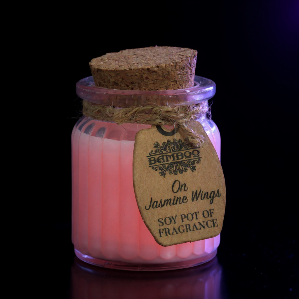 On Jasmine Wings Soy Pot of Fragrance Candle
