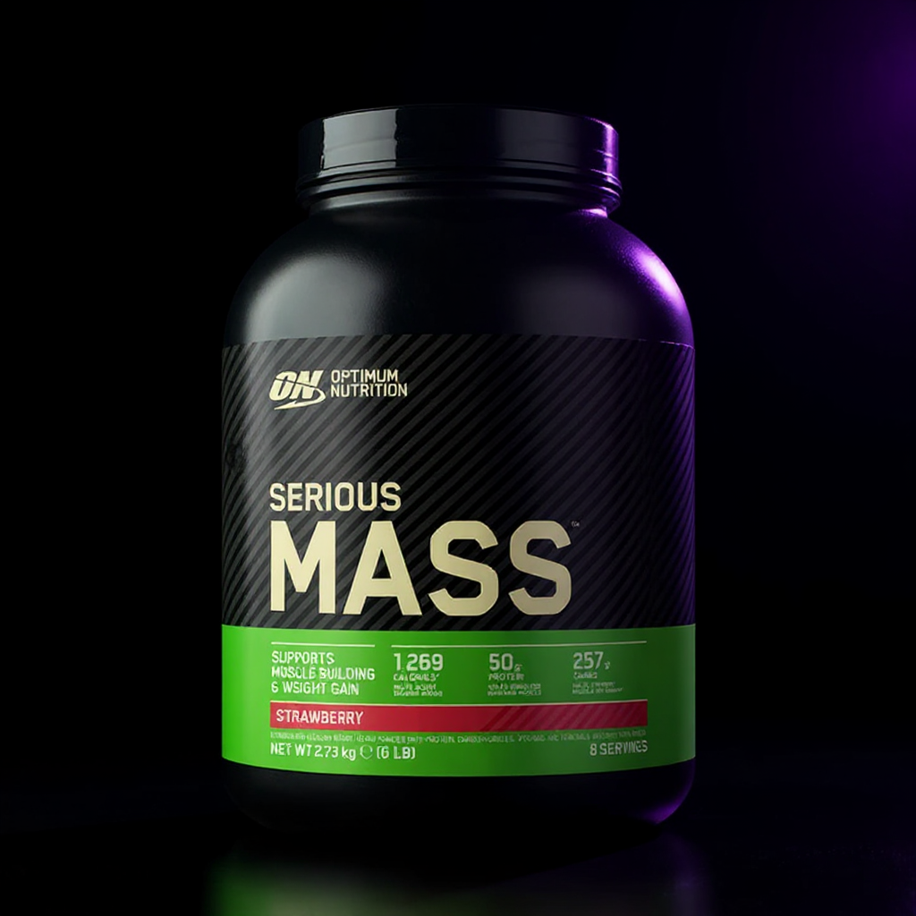 Optimum Nutrition Serious Mass 2.73kg Maasikas