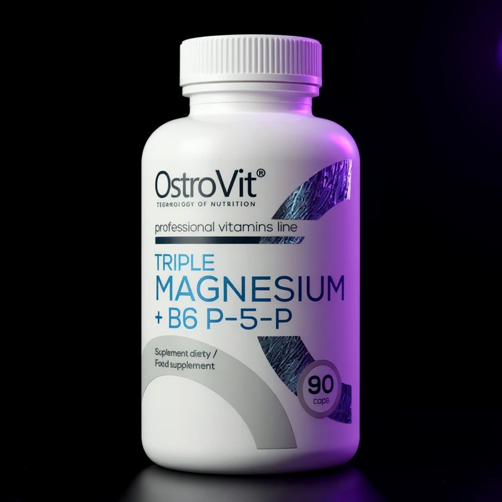OstroVit Triple Magnesium + B6 P-5-P 90caps