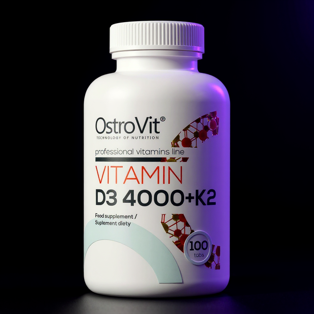OstroVit Vitamin D3 4000 IU + K2 100tabs