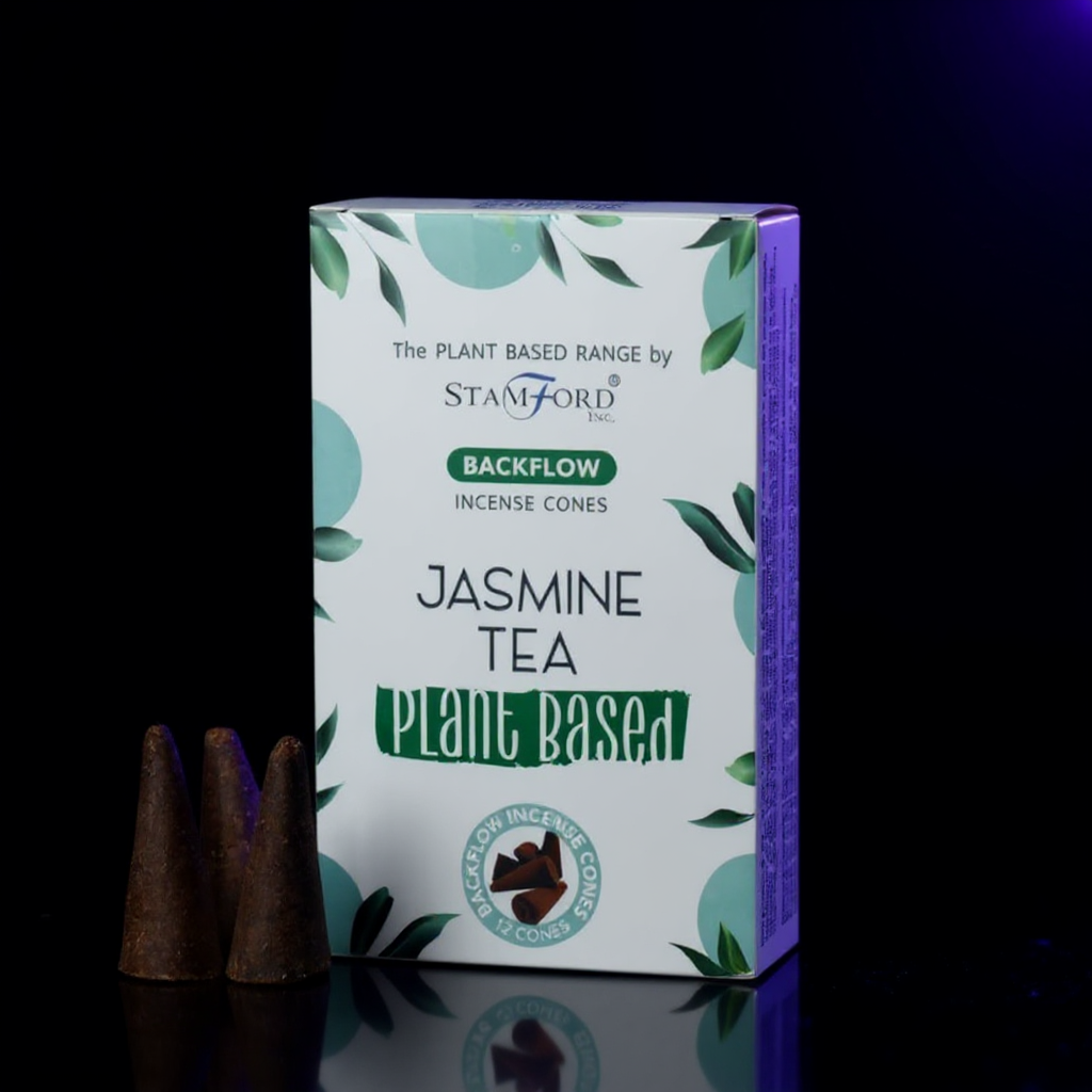 Plant Based Backflow Incense Cones - Jasmine Tea