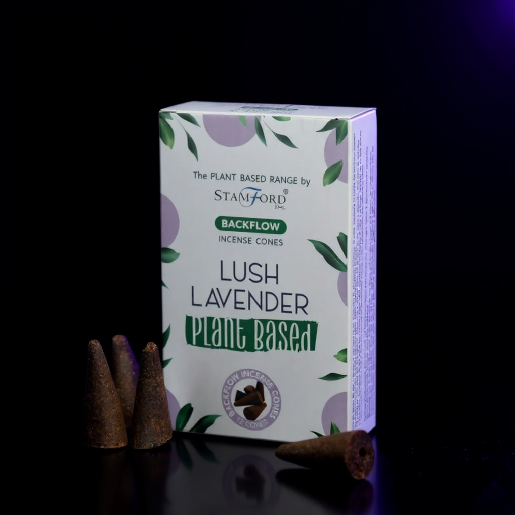Plant Based Backflow Incense Cones - Lush Lavender