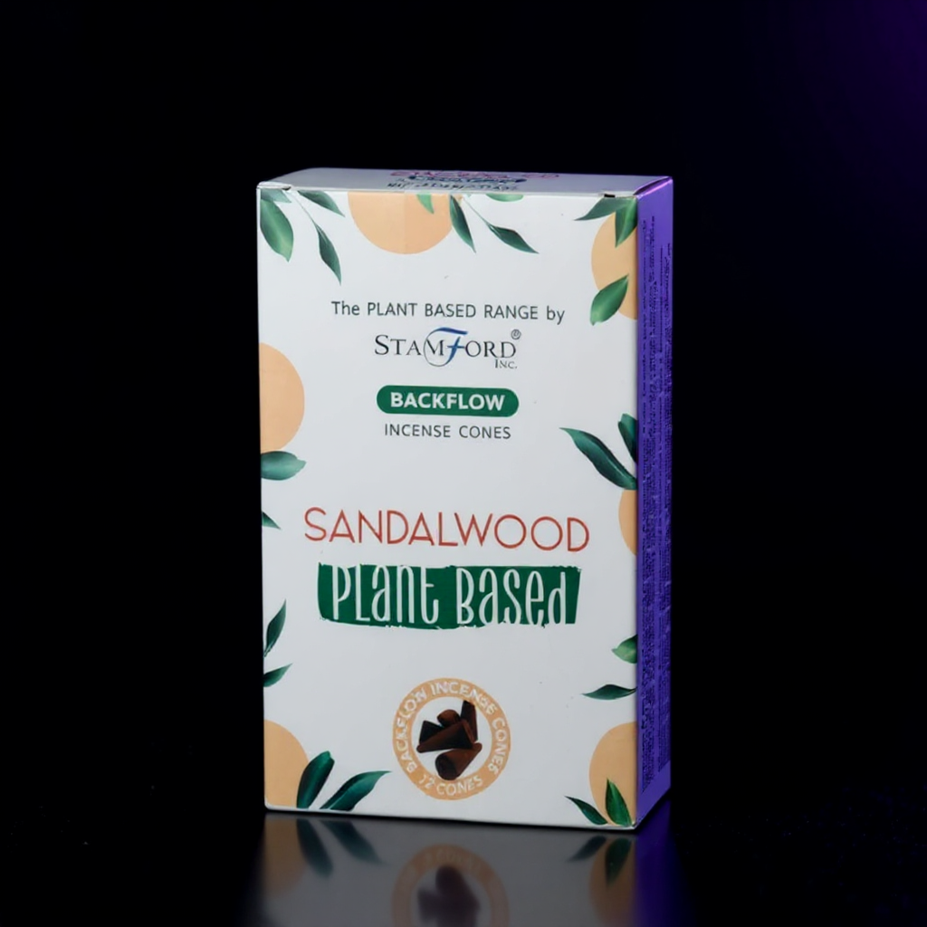 Plant Based Backflow Incense Cones - Sandalwood