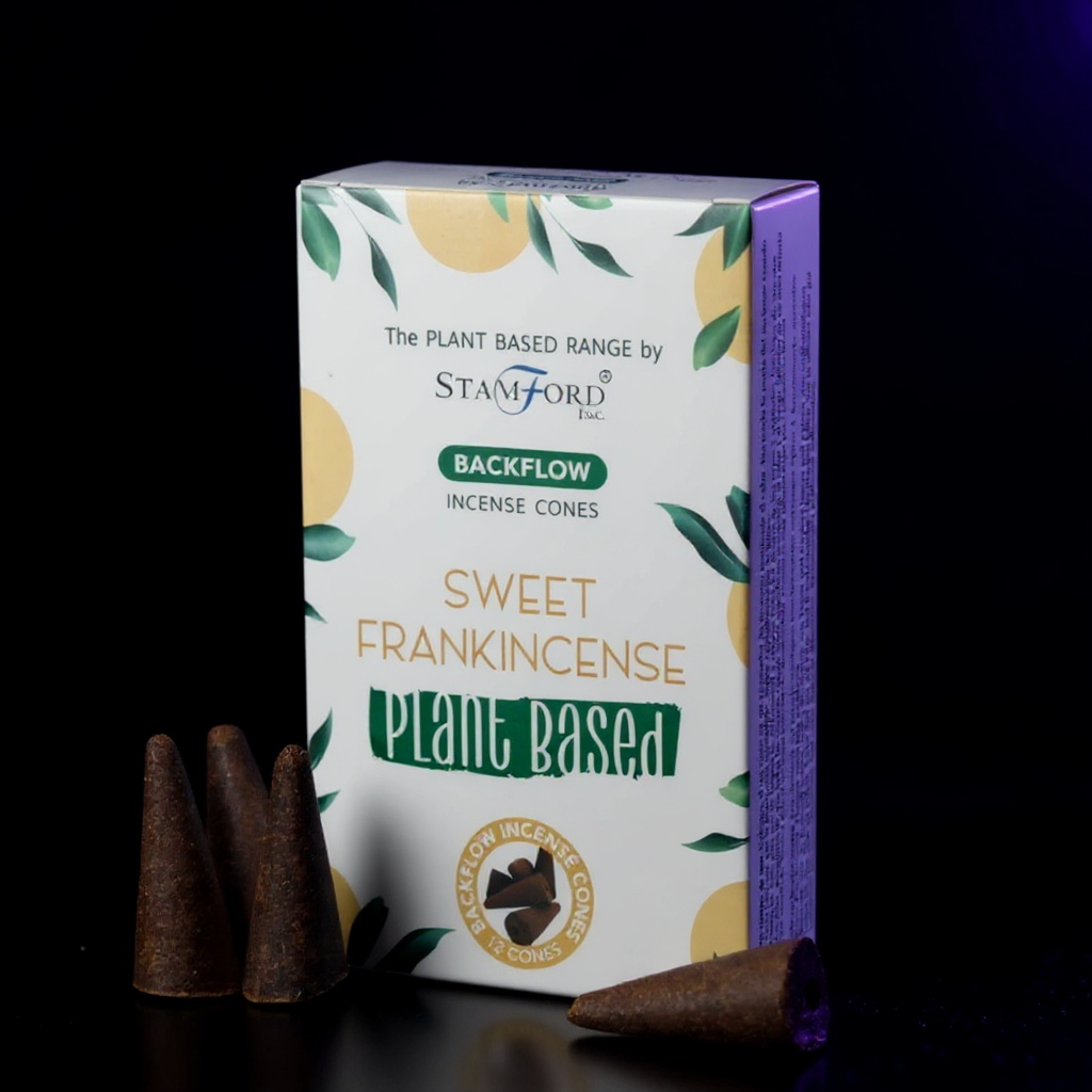 Plant Based Backflow Incense Cones - Sweet Frankincense