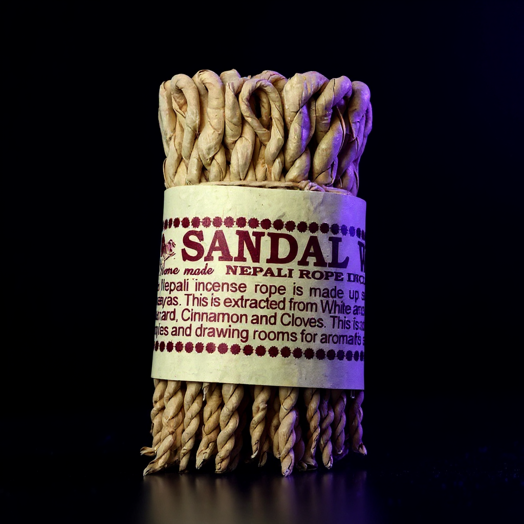 Pure Herbs Incense Rope - Sandalwood & Spice
