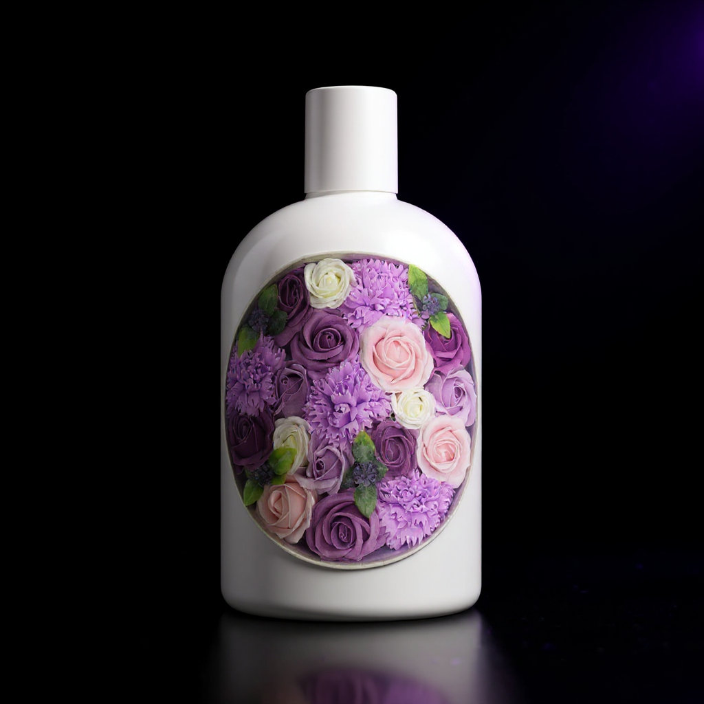 Round Box - Lavender Rose & Carnation