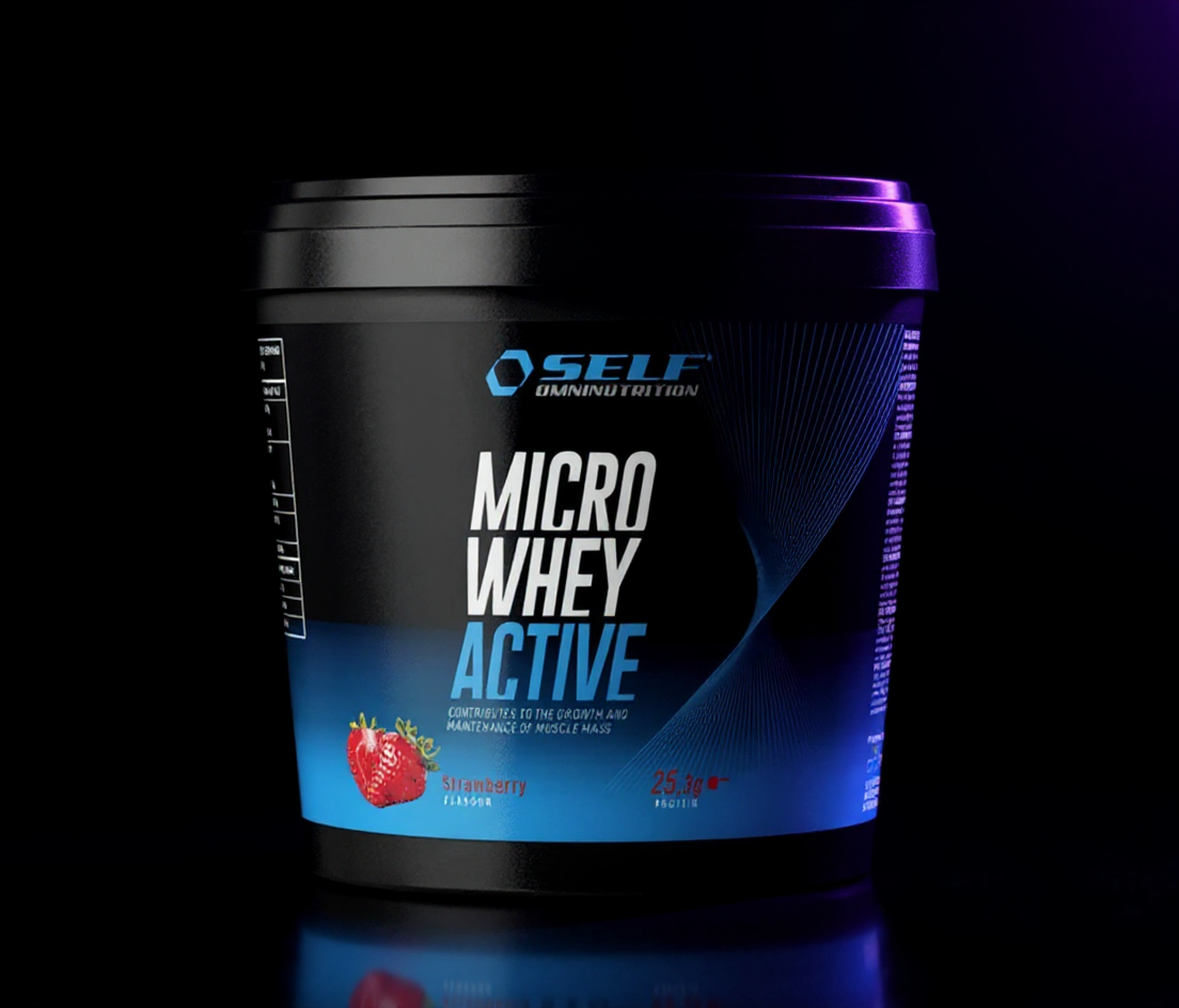 SELF Micro whey active 1kg Maasikas